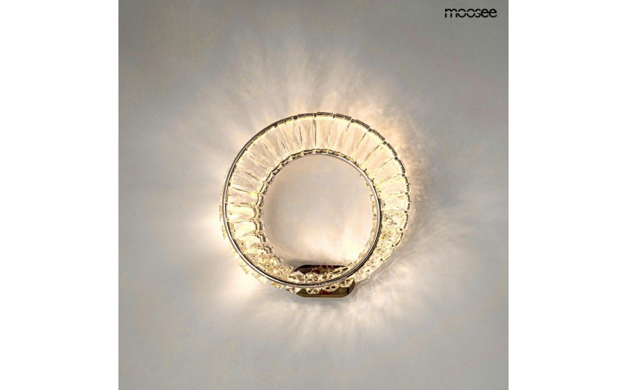 MOOSEE lampa ścienna WAVE chrom