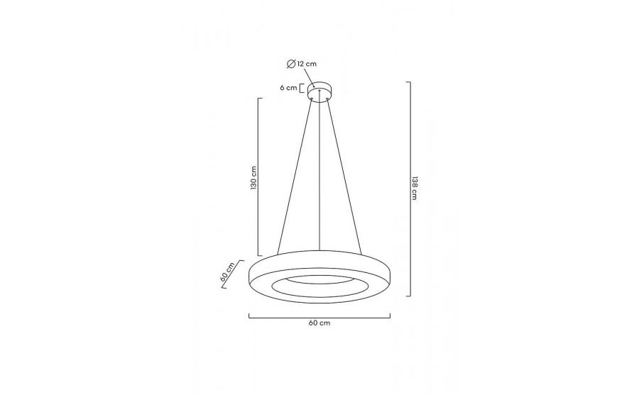 MOOSEE lampa wisząca ALLISIA 60 złota