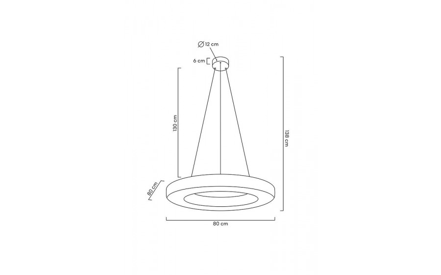 MOOSEE lampa wisząca ALLISIA 80 złota