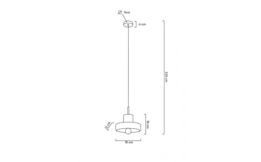 MOOSEE lampa wisząca ARCO 20 marmur