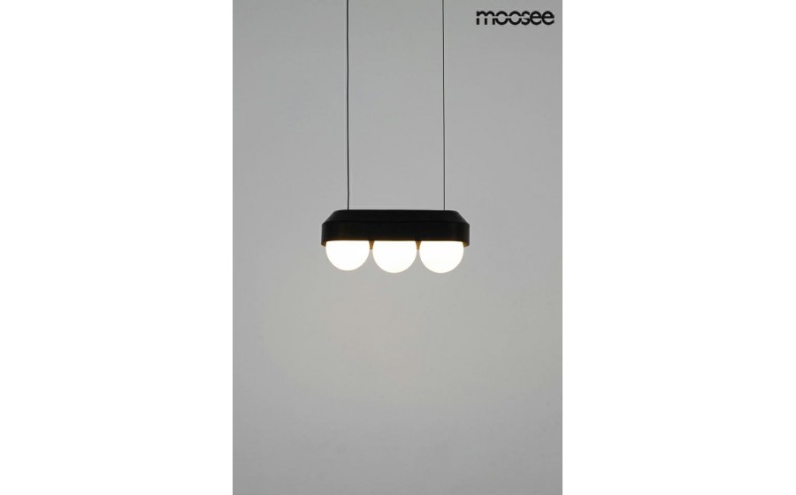 MOOSEE lampa wisząca DROPS 3 czarna