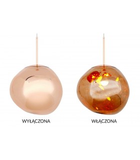 MOOSEE lampa wisząca FUSION 40 miedziana  - akryl