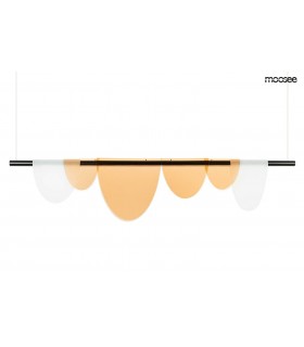 MOOSEE lampa wisząca LAVA czarna / bursztynowa
