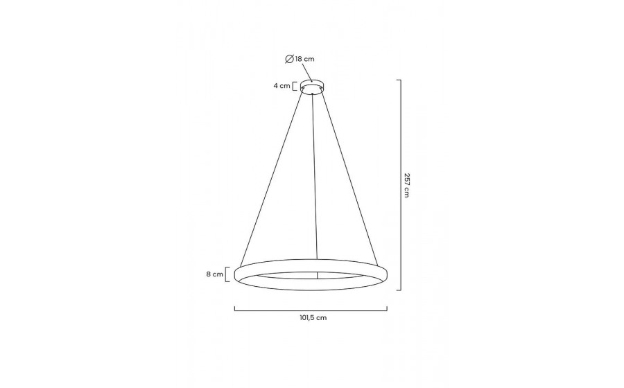 MOOSEE lampa wisząca LIBERTY 100 złota