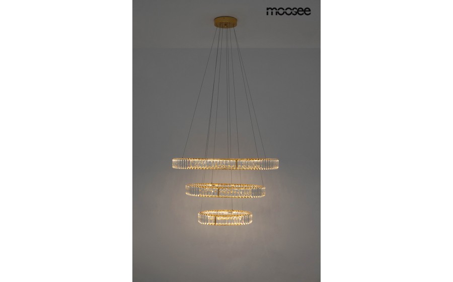 MOOSEE lampa wisząca LIBERTY TRIPLES złota