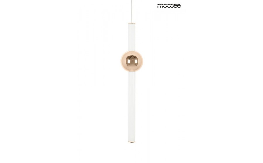 MOOSEE lampa wisząca LIBRA 60 IN  biała / złota