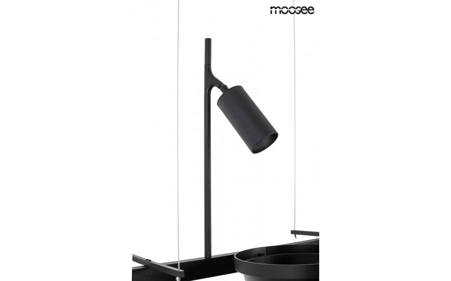 MOOSEE lampa wisząca PLANT czarna