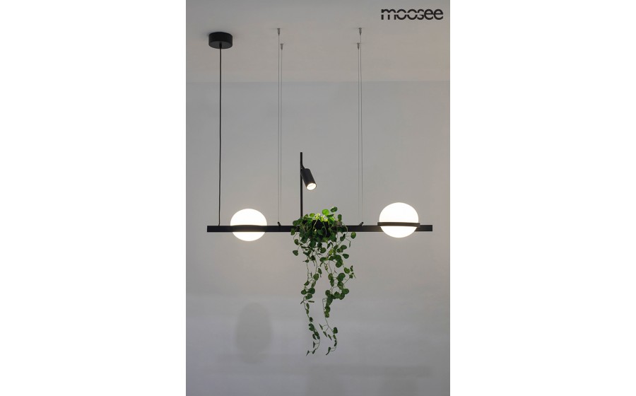 MOOSEE lampa wisząca PLANT czarna