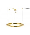 MOOSEE lampa wisząca RING LUXURY 110 złota - LED, chromowane złoto