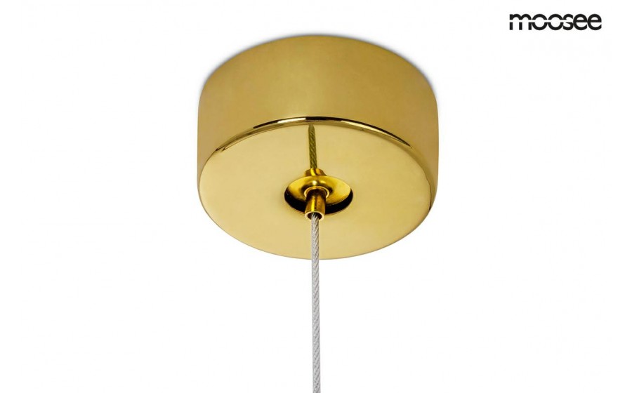 MOOSEE lampa wisząca RING LUXURY 110 złota - LED, chromowane złoto