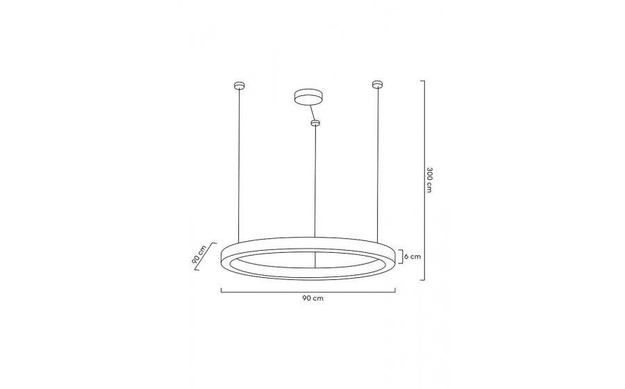 MOOSEE lampa wisząca RING LUXURY 90  złota