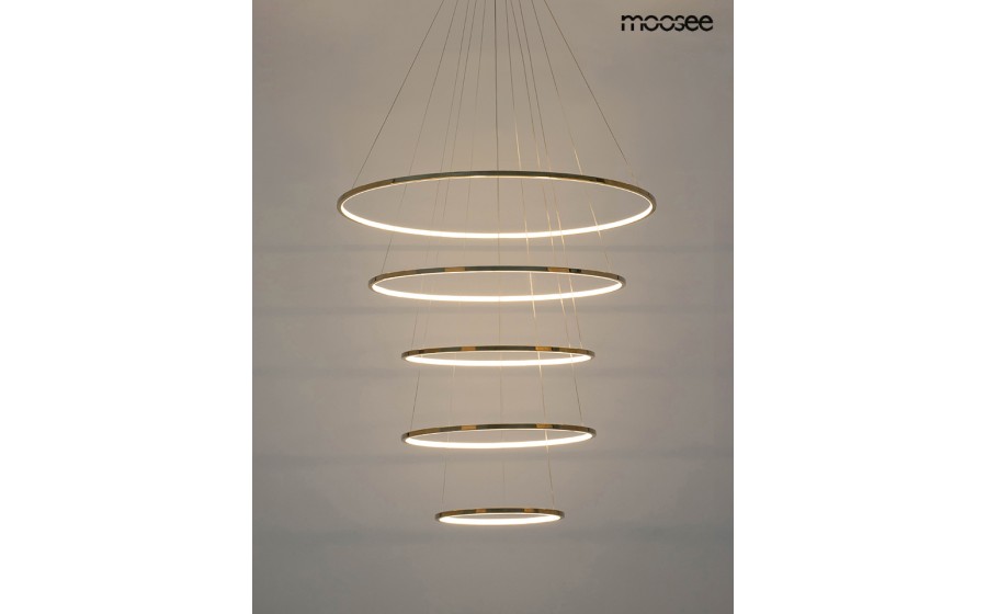 MOOSEE lampa wisząca RING SLIM L złota