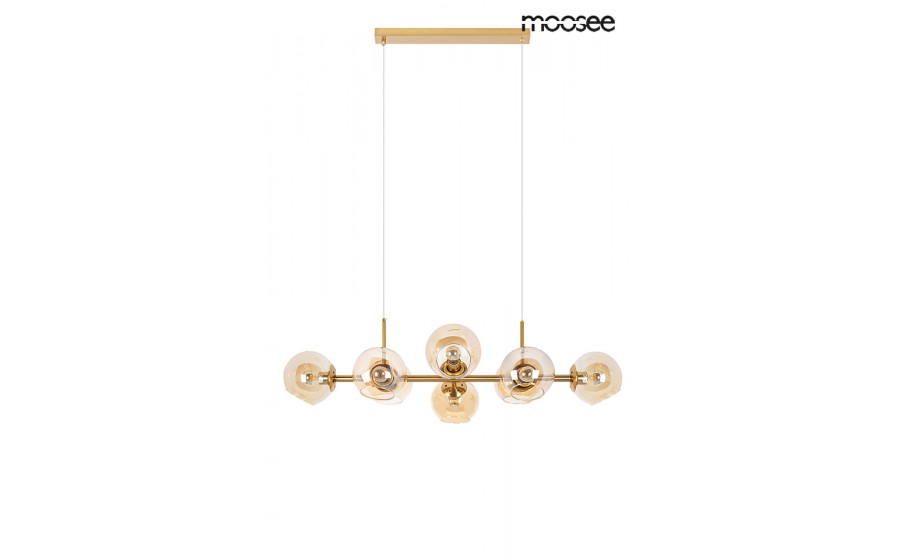 MOOSEE lampa wisząca ROMEO GOLD złota / bursztynowa