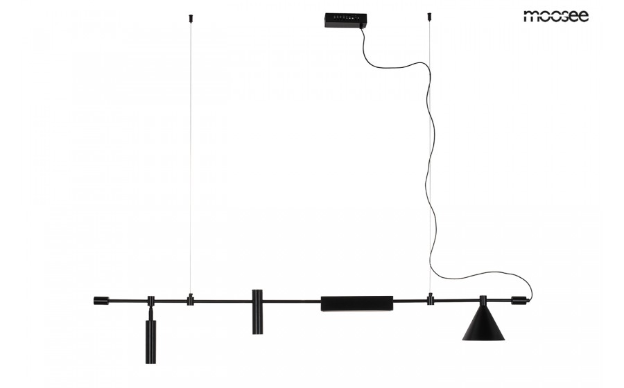 MOOSEE lampa wisząca TECHNICS czarna