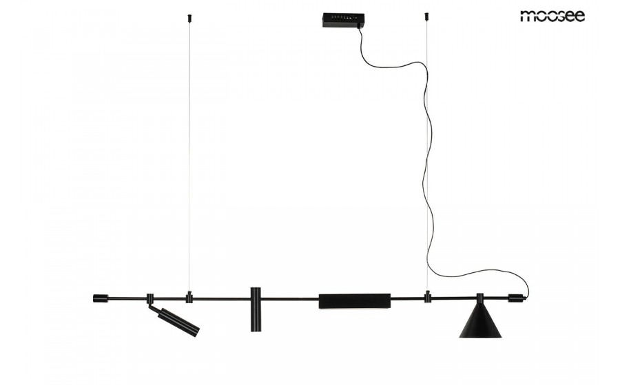 MOOSEE lampa wisząca TECHNICS czarna