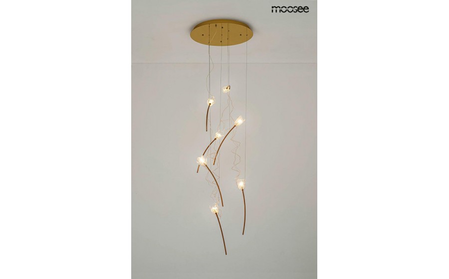 MOOSEE lampa wisząca TULIPPE 7 DISC złota