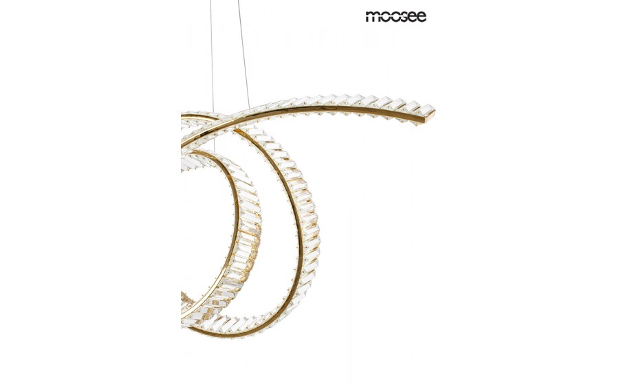 MOOSEE lampa wisząca WAVE 120 złota