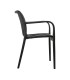MODESTO krzesło STRIPS ARM czarne  -  polipropylen
