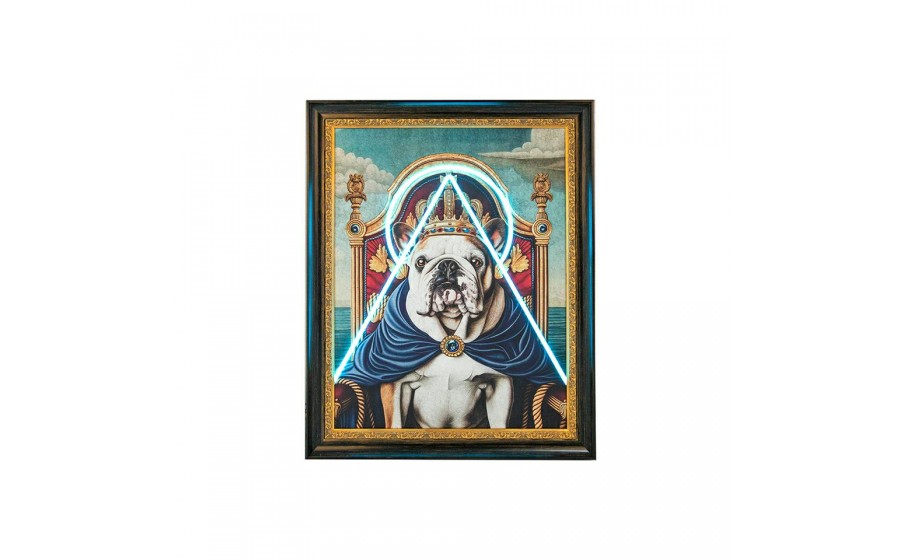 Obraz NEON BULLDOG 80 x 100 cm