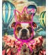 Obraz NEON BULLDOG BALOON 80 x 100 cm