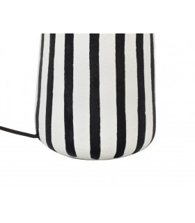 lampa stołowa, KARE lampa STRISCE, biało-czarna lampa, oryginalny design, papier mache,
