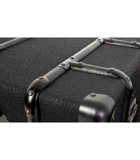 skrzynia dekoracyjna, KARE skrzynia VOYAGE M, czarna skrzynia, styl vintage, styl industrialny,