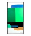 KARE obraz ABSTRACT SHAPES GREEN 73x143 cm