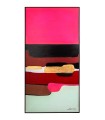 KARE obraz ABSTRACT SHAPES PINK 73x143 cm