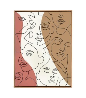 KARE obraz FACCIA ARTE TRI COLORE 90x120 cm