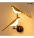 MOOSEE lampa ścienna BIRD TWIN złota