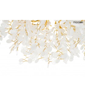 MOOSEE, lampa wisząca, RIVIERA 60 złota, ekskluzywna oprawa, akrylowe klosze, efektowne oświetlenie, salon urody, restauracja