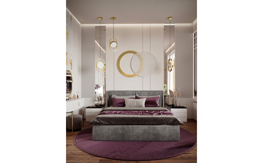 MOOSEE lampa wisząca SPINNER 19 LED złota