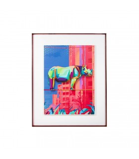 Obraz RHINO IN THE CITY 88 x 110 cm