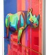 Obraz RHINO IN THE CITY 88 x 110 cm