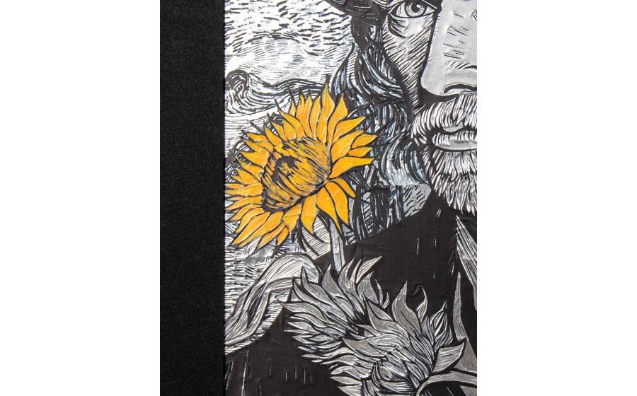 Obraz VAN SUNFLOWER 96 x 121 cm