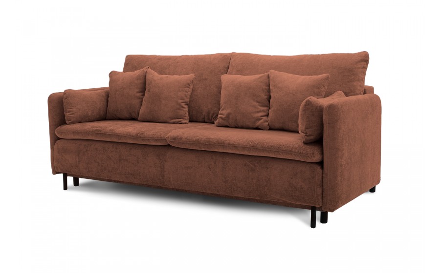 sofa z funkcją spania, nowoczesna sofa, minimalistyczny design, sofa Miria, elegancka sofa, tkaniny łatwoczyszczące,