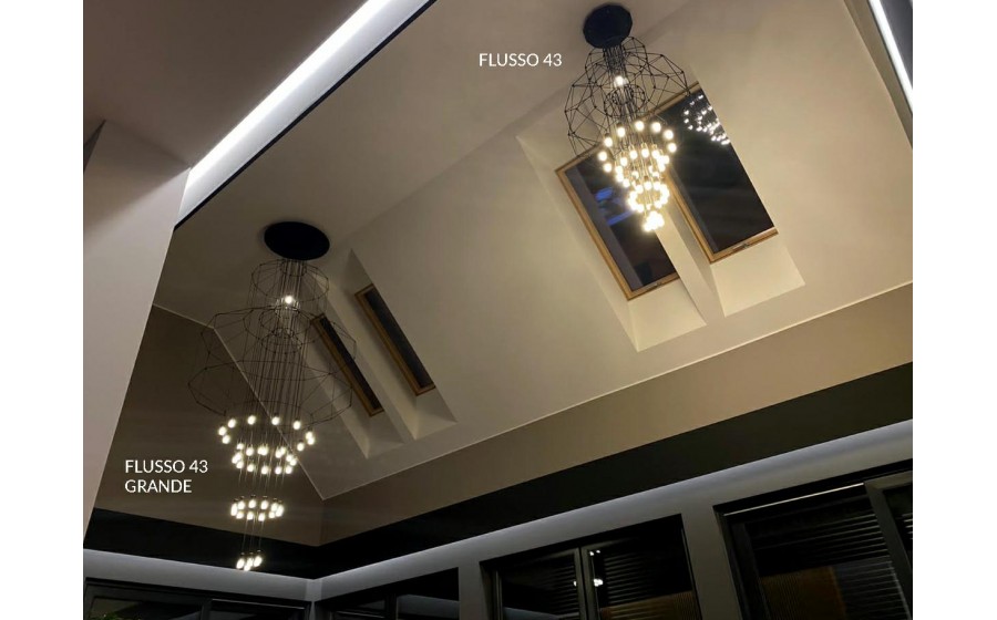 Lampa wisząca FLUSSO 43 czarna