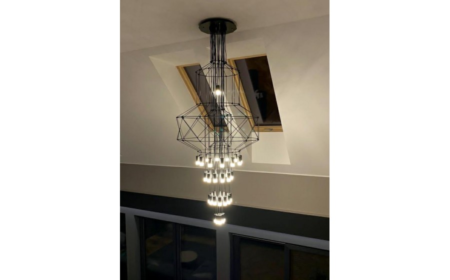 Lampa wisząca FLUSSO 43 czarna