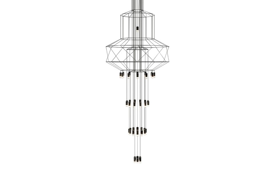 Lampa wisząca FLUSSO 43 GRANDE czarne