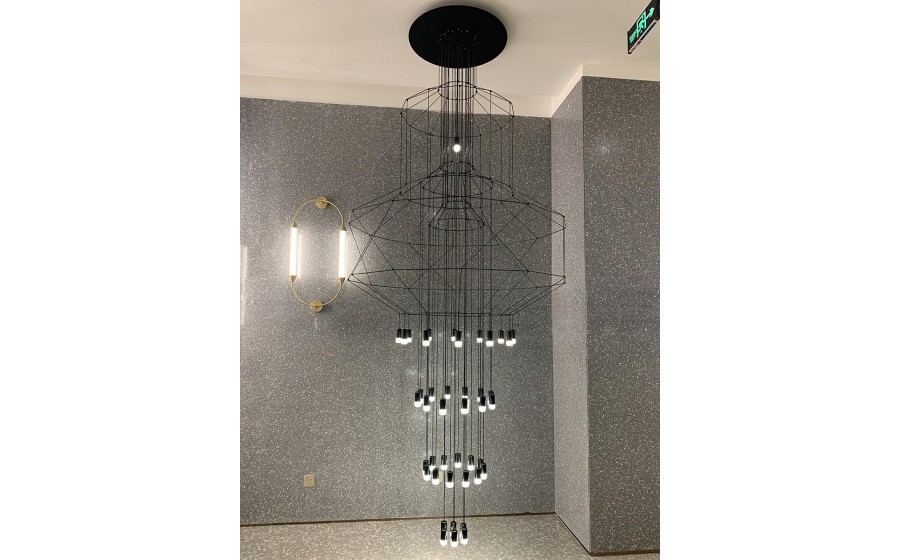 Lampa wisząca FLUSSO 43 GRANDE czarne