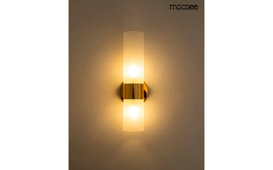 MOOSEE lampa ścienna TUBS złota