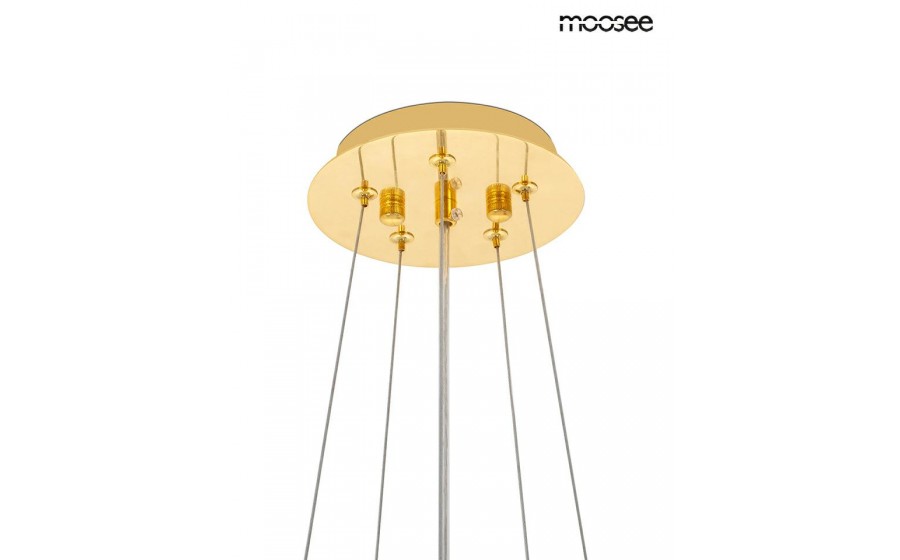 MOOSEE lampa wisząca TUBS 10 złota