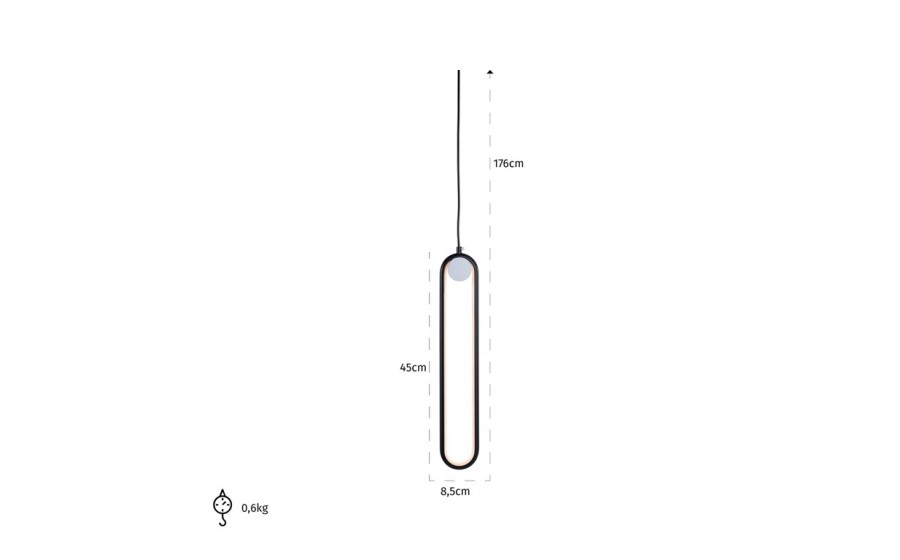 RICHMOND lampa wisząca MAVEY czarna
