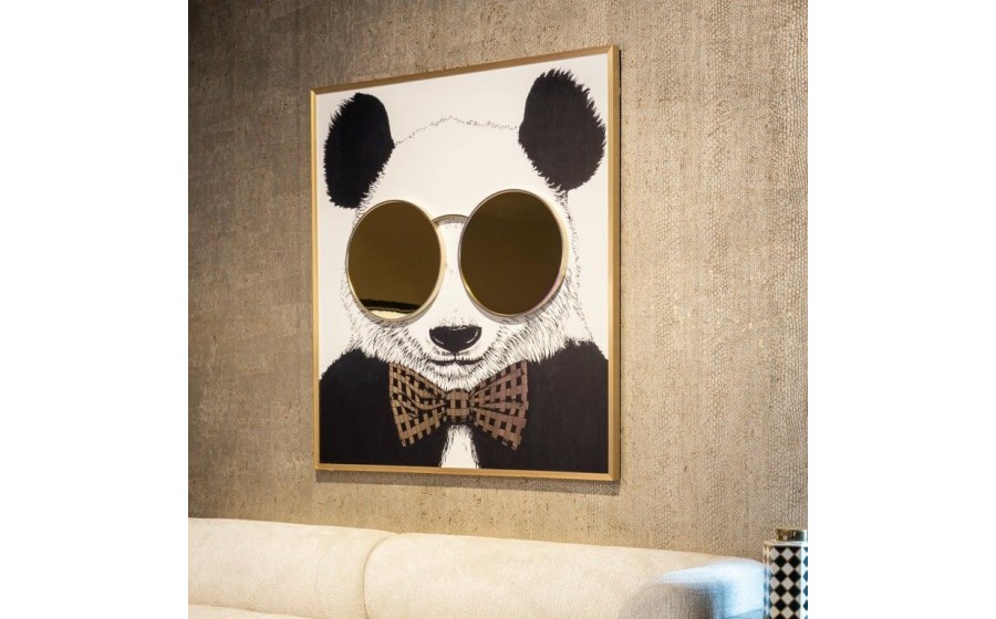 RICHMOND obraz SHINY PANDA 130x118cm