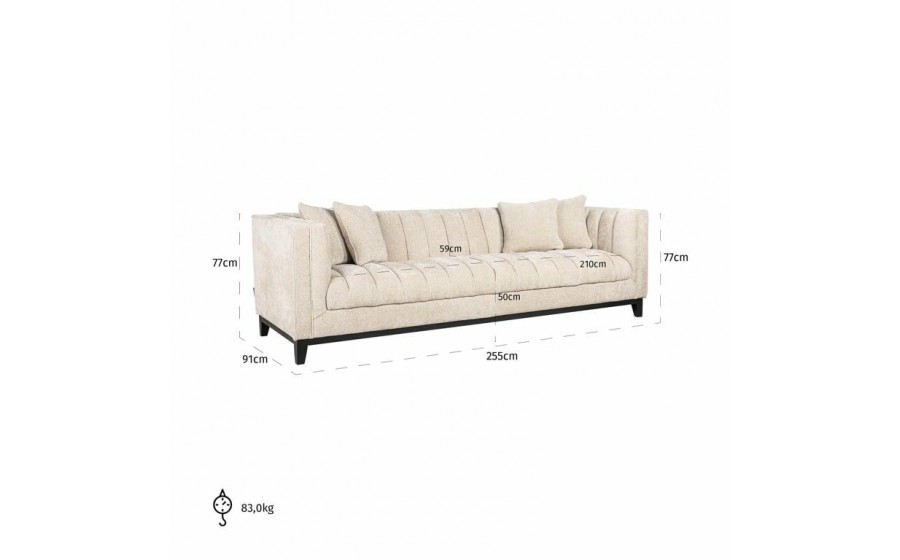 RICHMOND sofa BEAUCHAMP beżowa