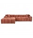 RICHMOND sofa CUBE L bordowa