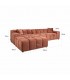 RICHMOND sofa CUBE L bordowa