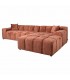 RICHMOND sofa CUBE R bordowa