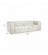 RICHMOND sofa MERROL biała - trudnopalna