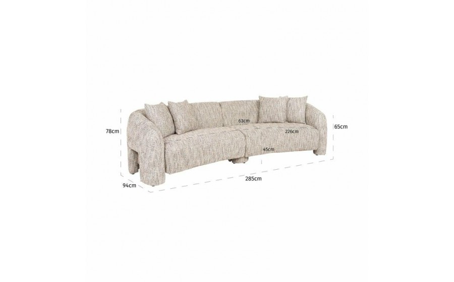 RICHMOND sofa MILANIA jasny beż